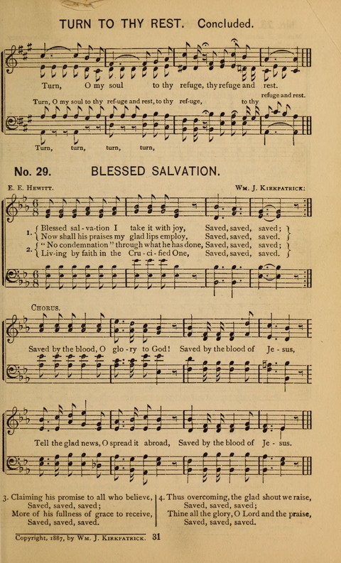 Glad Hallelujahs: replete with sacred songs page 31