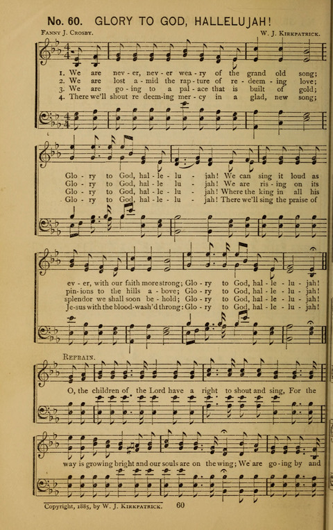 Glad Hallelujahs: replete with sacred songs page 60