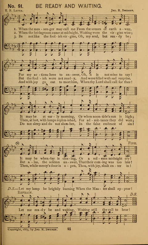 Glad Hallelujahs: replete with sacred songs page 91