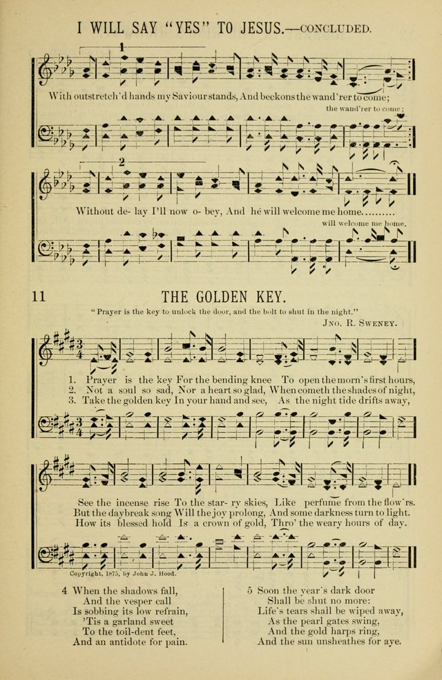 Gospel Hosannas: A Choice Collection of Hymns and Tunes for use in Evangelistic, Brotherhood and Mission Meetings, Sunday School, Etc. page 11