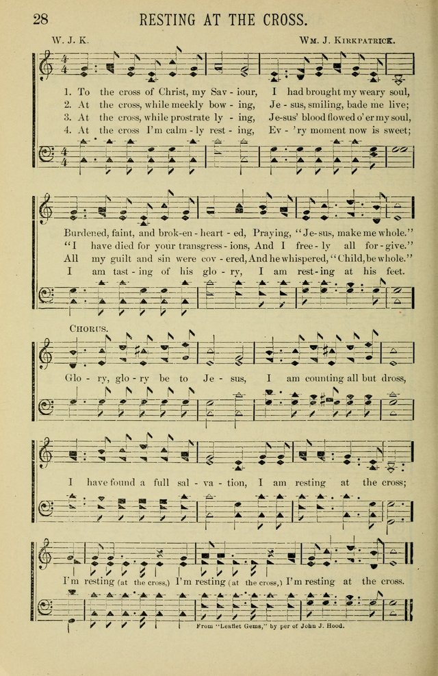 Gospel Hosannas: A Choice Collection of Hymns and Tunes for use in Evangelistic, Brotherhood and Mission Meetings, Sunday School, Etc. page 28