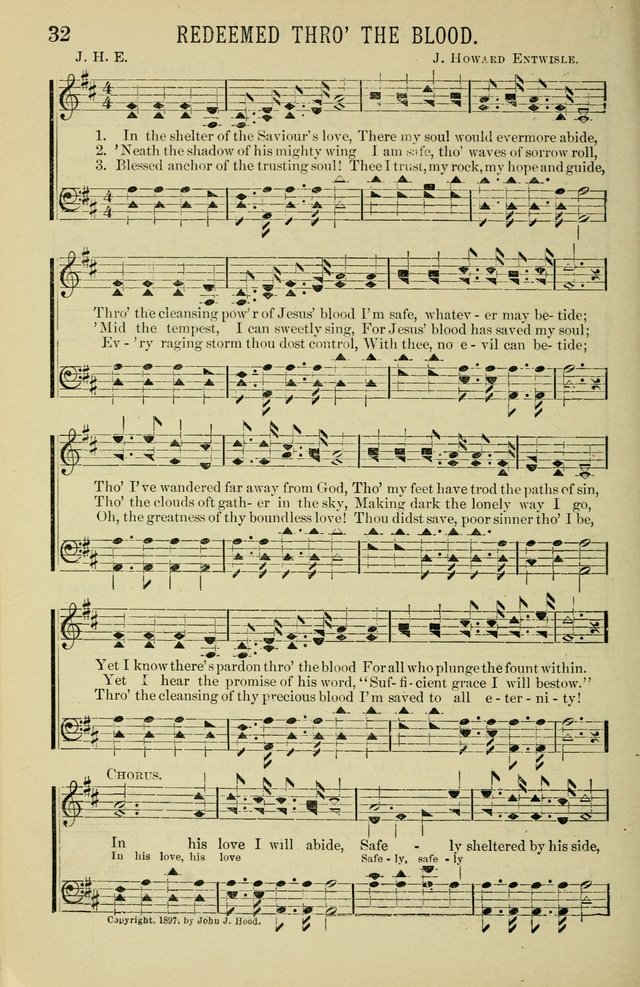 Gospel Hosannas: A Choice Collection of Hymns and Tunes for use in Evangelistic, Brotherhood and Mission Meetings, Sunday School, Etc. page 32