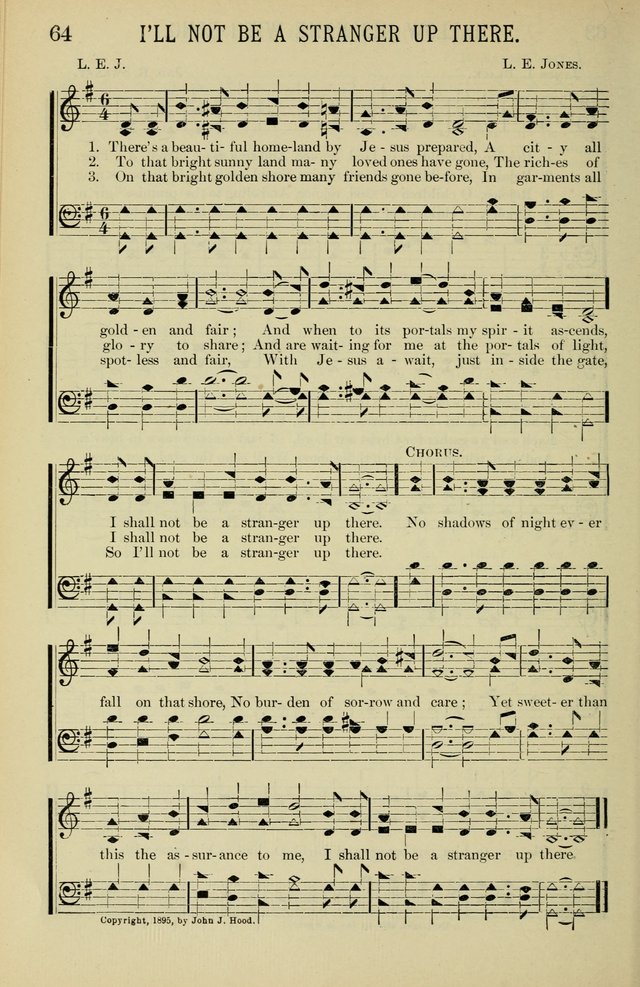 Gospel Hosannas: A Choice Collection of Hymns and Tunes for use in Evangelistic, Brotherhood and Mission Meetings, Sunday School, Etc. page 64