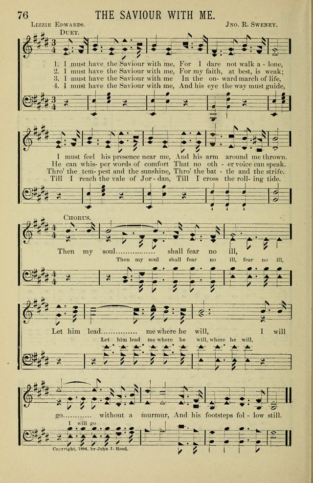 Gospel Hosannas: A Choice Collection of Hymns and Tunes for use in Evangelistic, Brotherhood and Mission Meetings, Sunday School, Etc. page 76