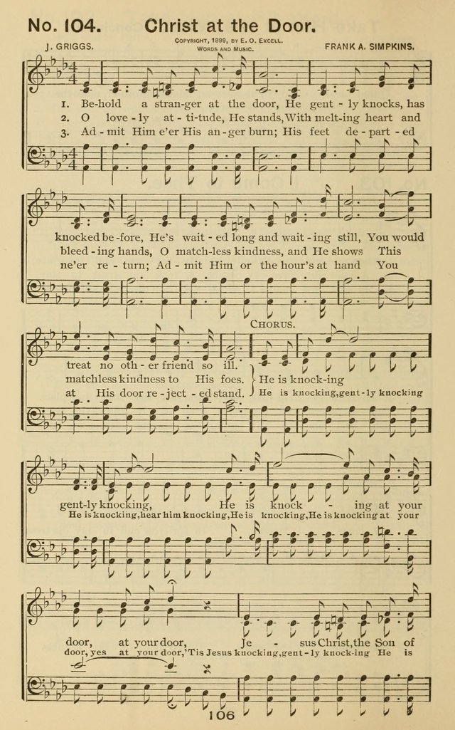 The Gospel Hymnal: for Sunday school and church work page 106