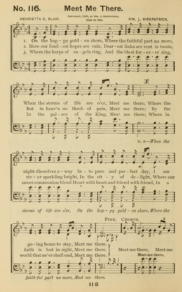 The Gospel Hymnal: for Sunday school and church work page 118