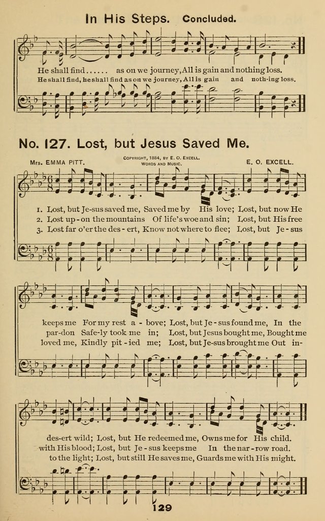 The Gospel Hymnal: for Sunday school and church work page 129