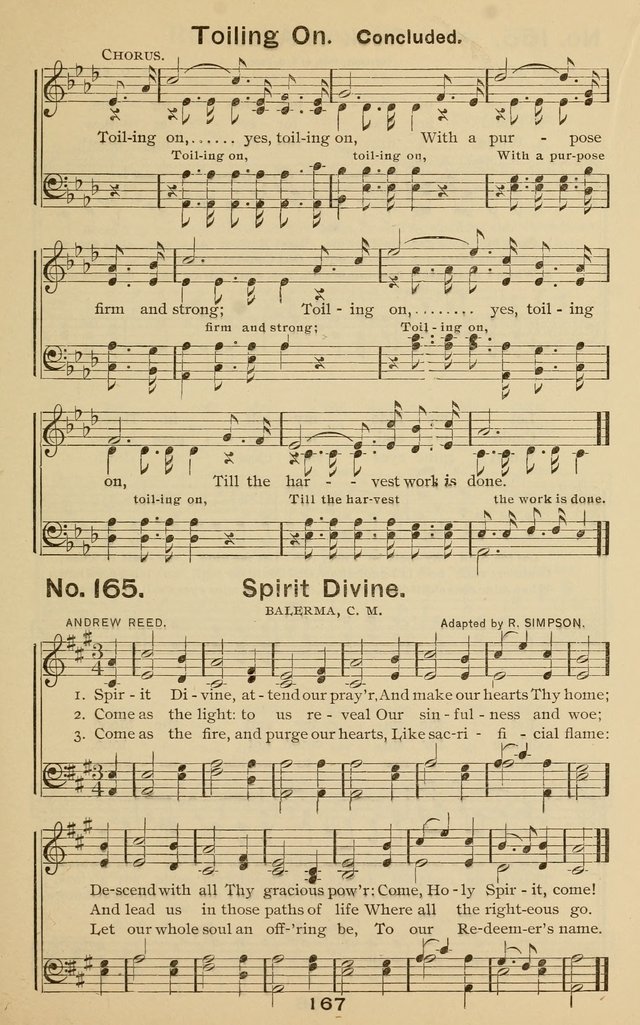 The Gospel Hymnal: for Sunday school and church work page 167