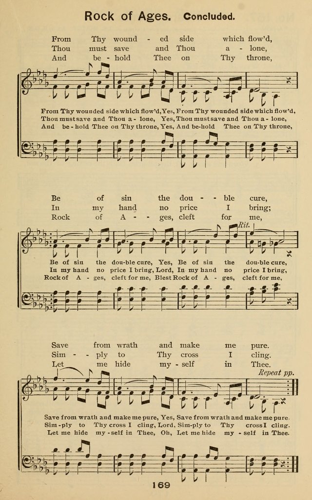 The Gospel Hymnal: for Sunday school and church work page 169