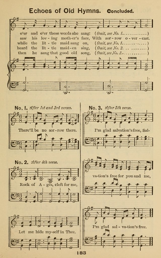 The Gospel Hymnal: for Sunday school and church work page 183