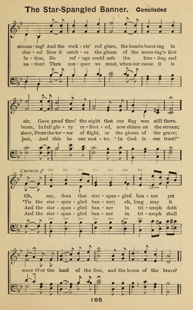 The Gospel Hymnal: for Sunday school and church work page 185