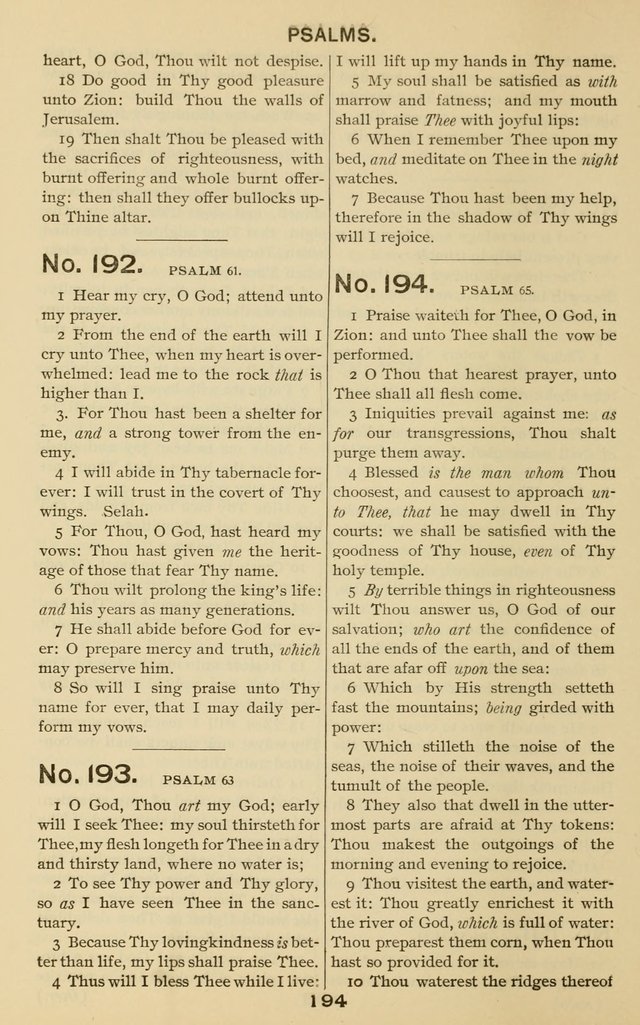 The Gospel Hymnal: for Sunday school and church work page 194