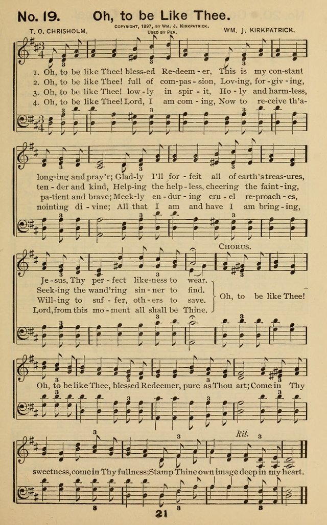 The Gospel Hymnal: for Sunday school and church work page 21