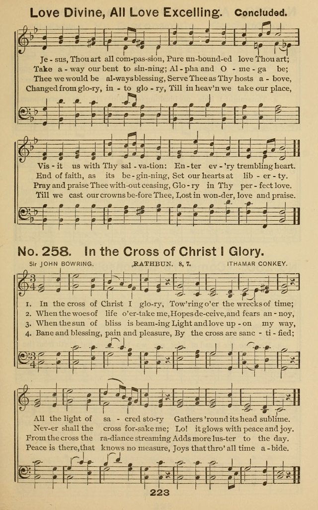 The Gospel Hymnal: for Sunday school and church work page 223