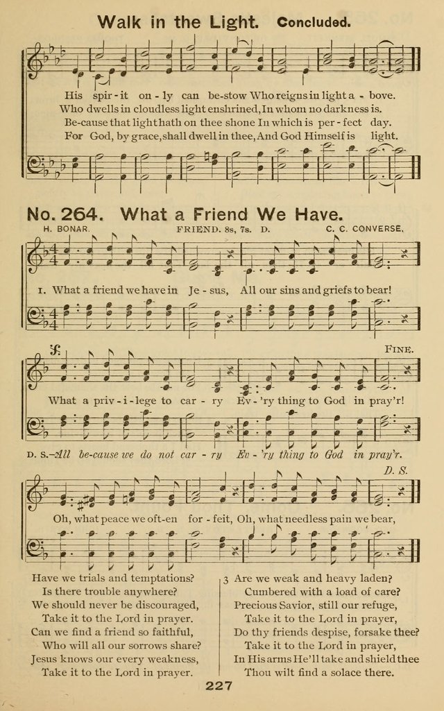 The Gospel Hymnal: for Sunday school and church work page 227