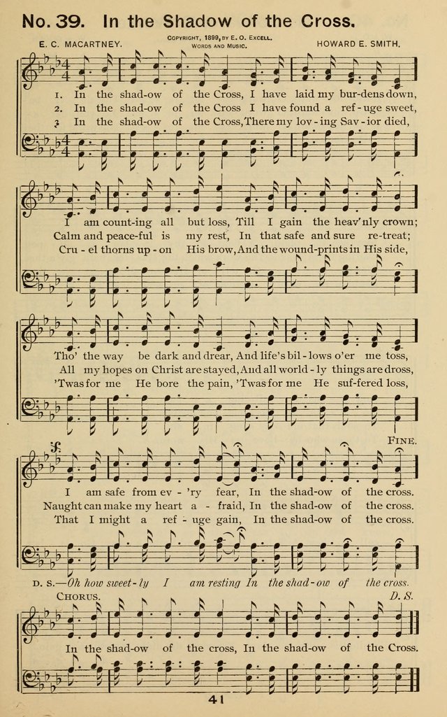 The Gospel Hymnal: for Sunday school and church work page 41