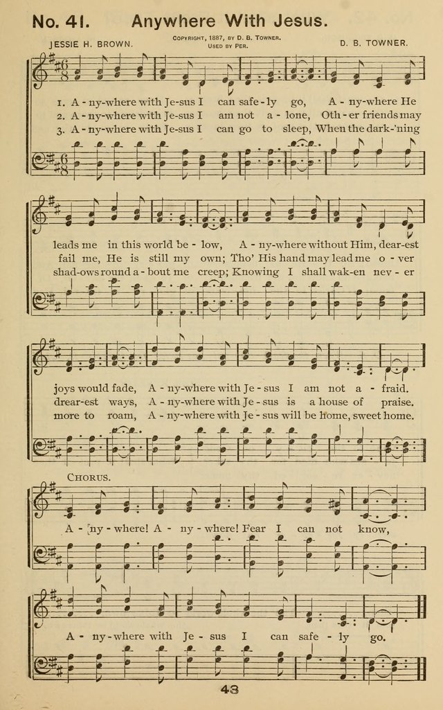 The Gospel Hymnal: for Sunday school and church work page 43