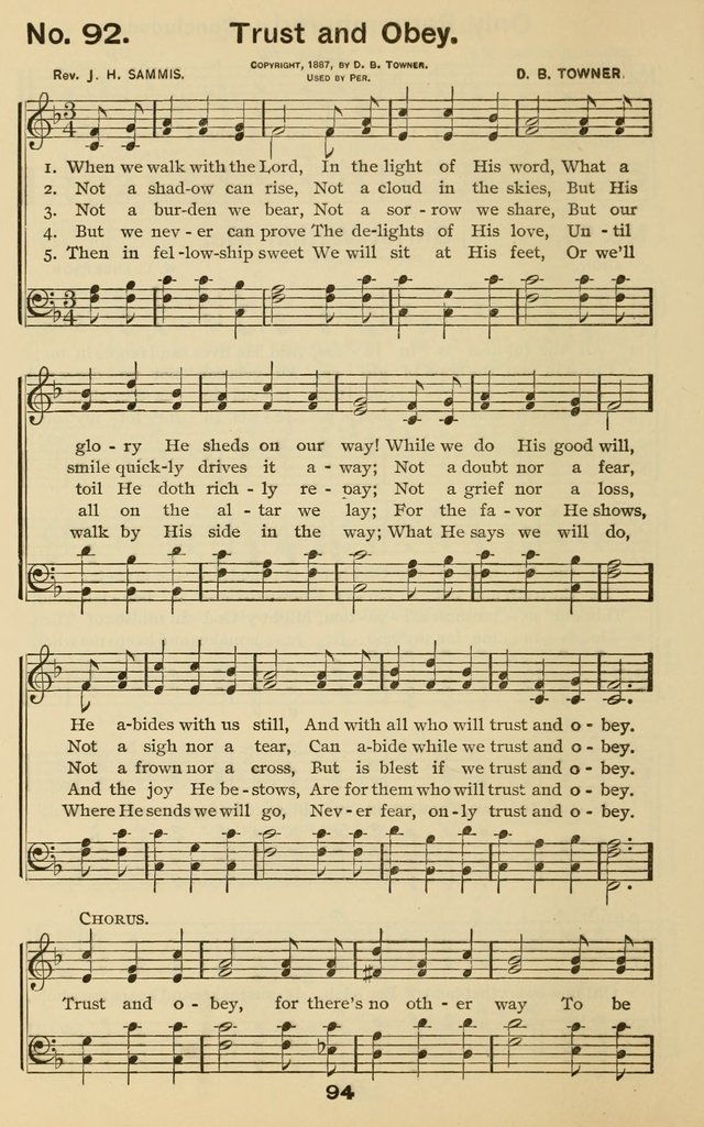 The Gospel Hymnal: for Sunday school and church work page 94