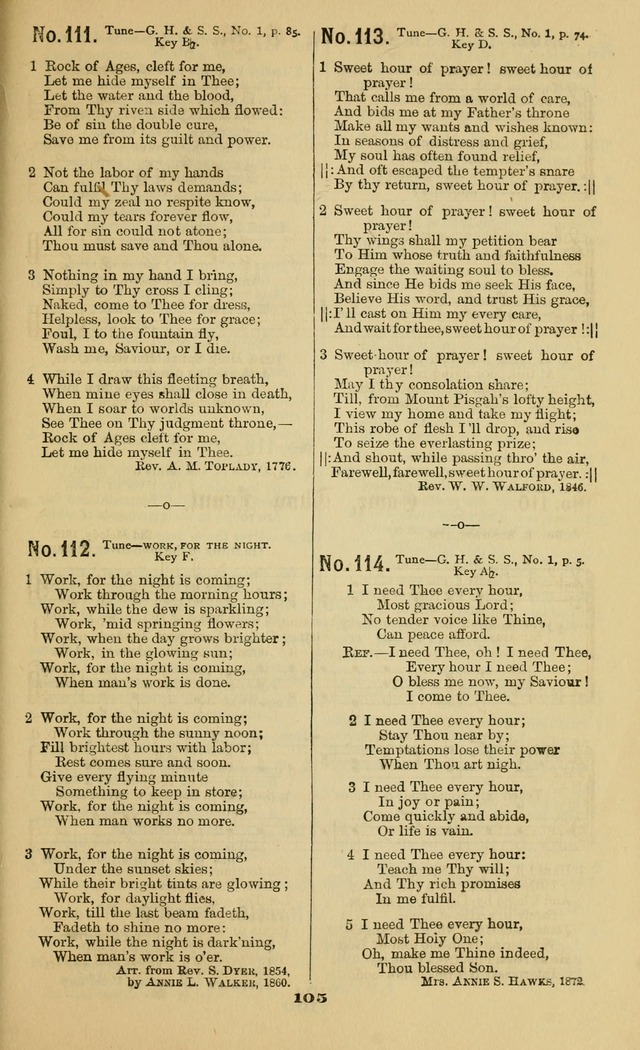 Gospel Hymns No. 2: as used by them in gospel meetings page 105