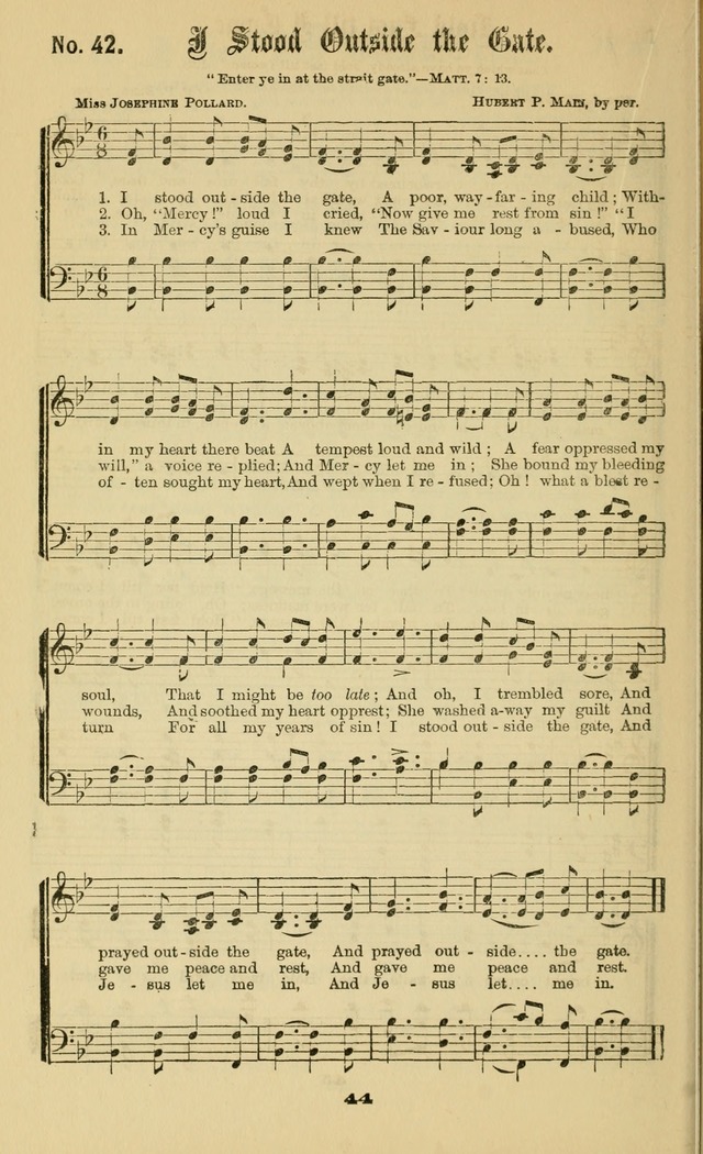 Gospel Hymns No. 2: as used by them in gospel meetings page 44