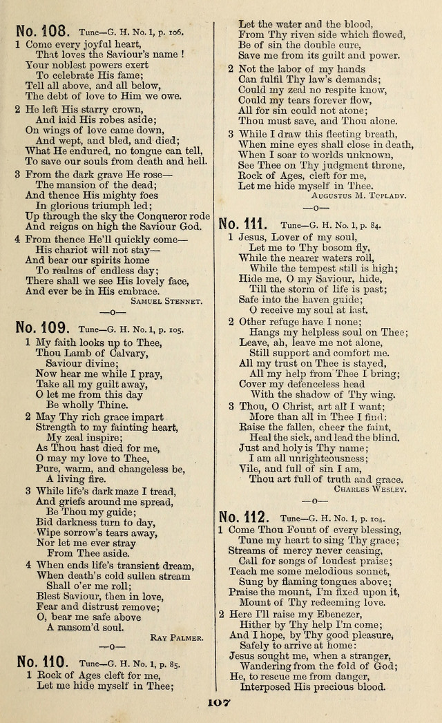 Gospel Hymns No. 3 page 105