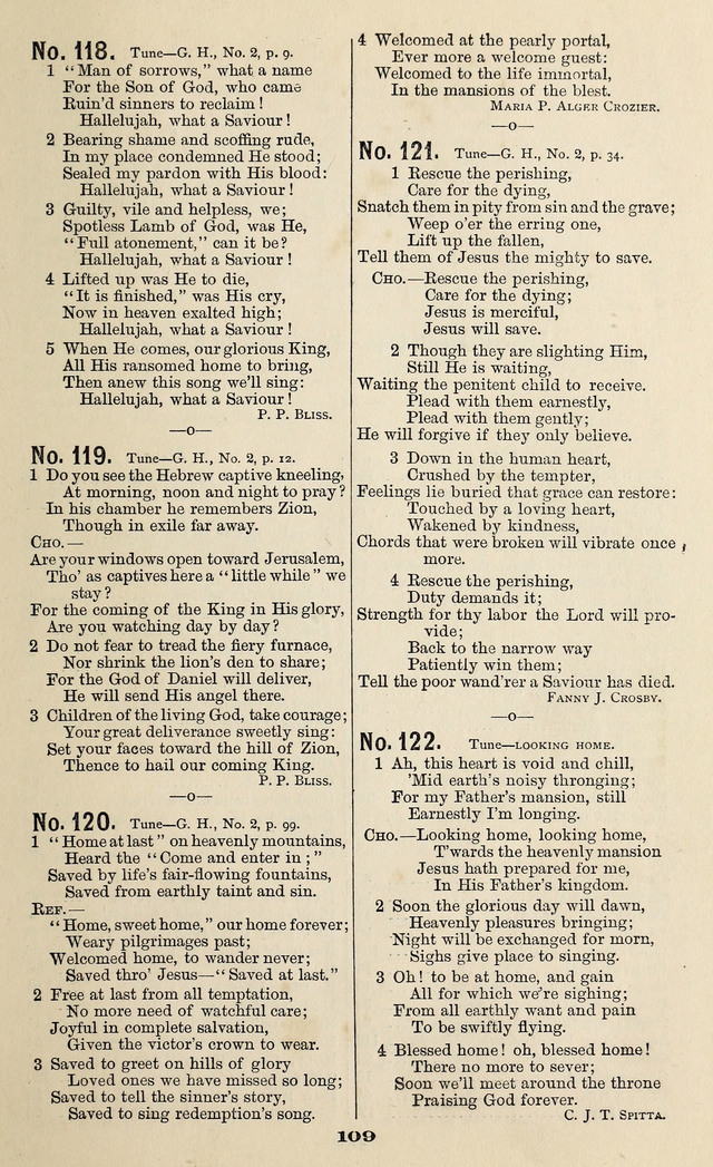 Gospel Hymns No. 3 page 107