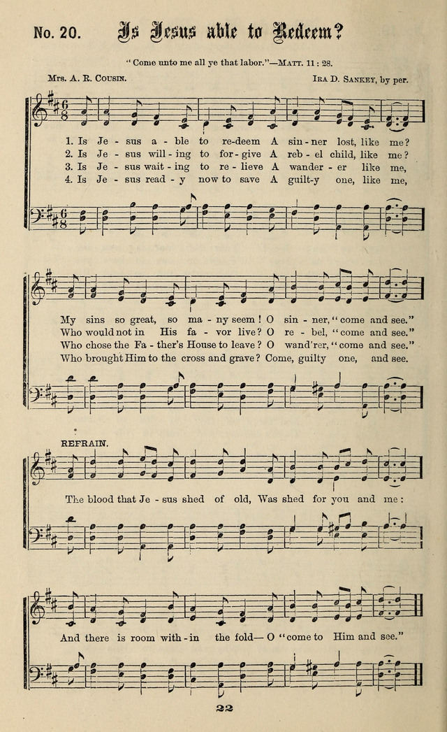 Gospel Hymns No. 3 page 20