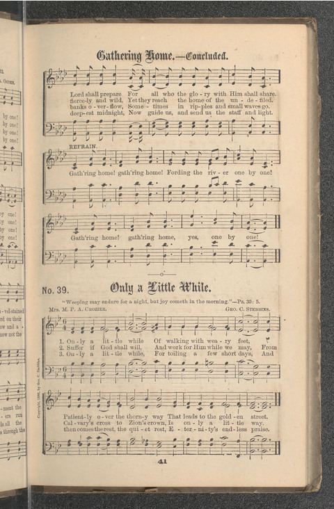 Gospel Hymns No. 4 page 41