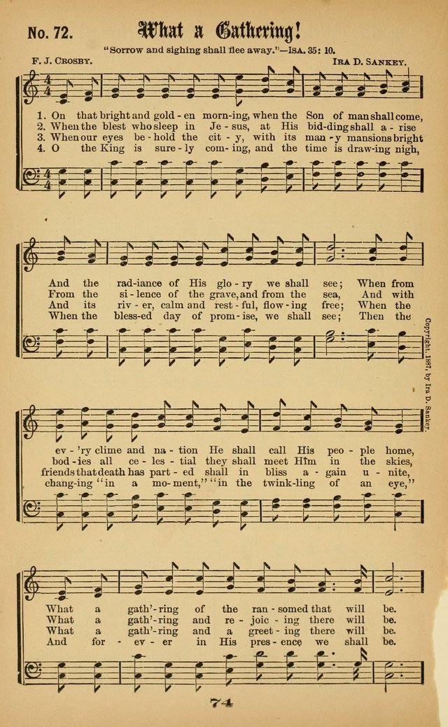 Gospel Hymns No. 5 page 73