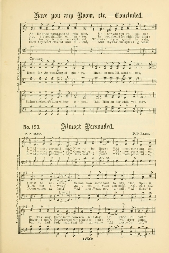 Gospel Hymns Nos. 5 and 6 Combined: for use in gospel meetings and other religious services page 166