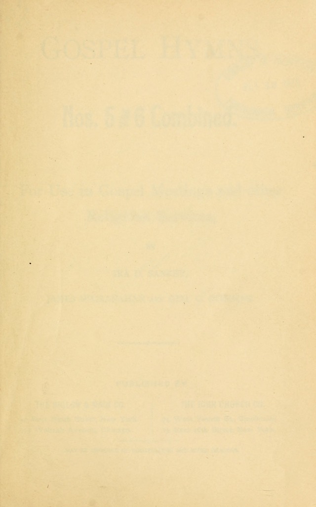 Gospel Hymns Nos. 5 and 6 Combined: for use in gospel meetings and other religious services page 6