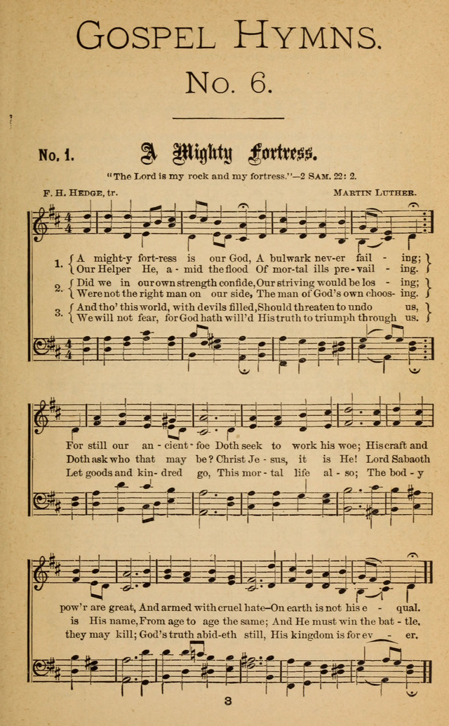 Gospel Hymns No. 6 page 1