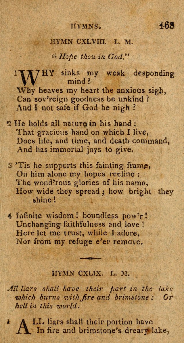 The Gospel Hymn Book: being a selection of hymns, composed by different authors designed for the use of the church universal and adapted to public and private devotion page 165