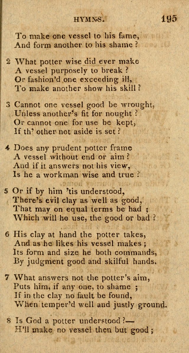 The Gospel Hymn Book: being a selection of hymns, composed by different authors designed for the use of the church universal and adapted to public and private devotion page 197