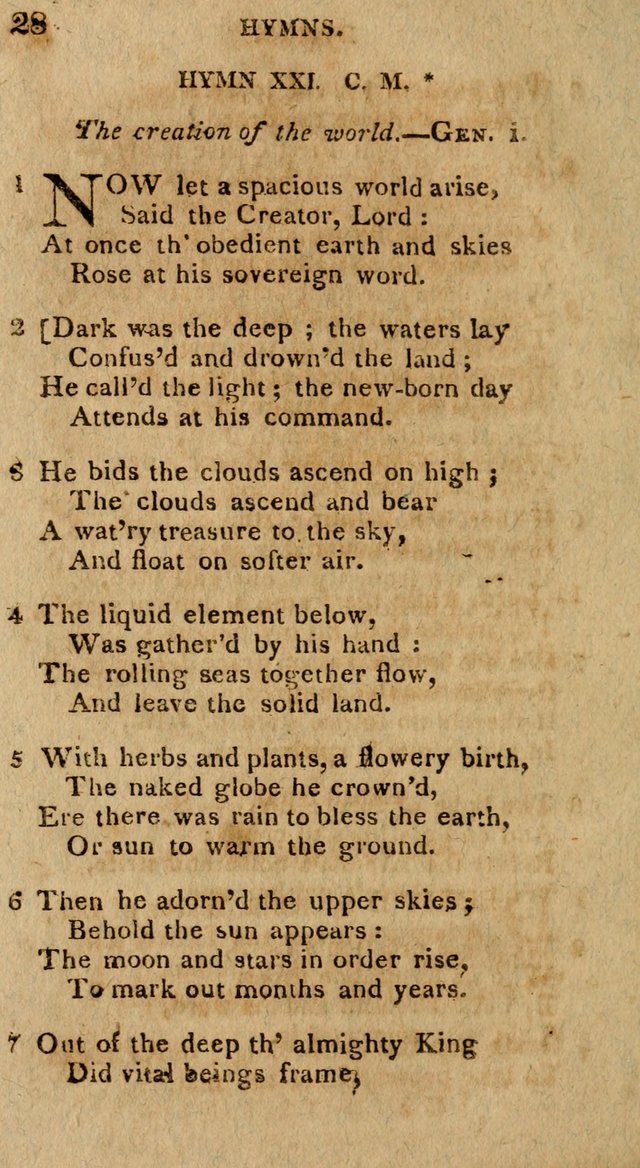 The Gospel Hymn Book: being a selection of hymns, composed by different authors designed for the use of the church universal and adapted to public and private devotion page 28