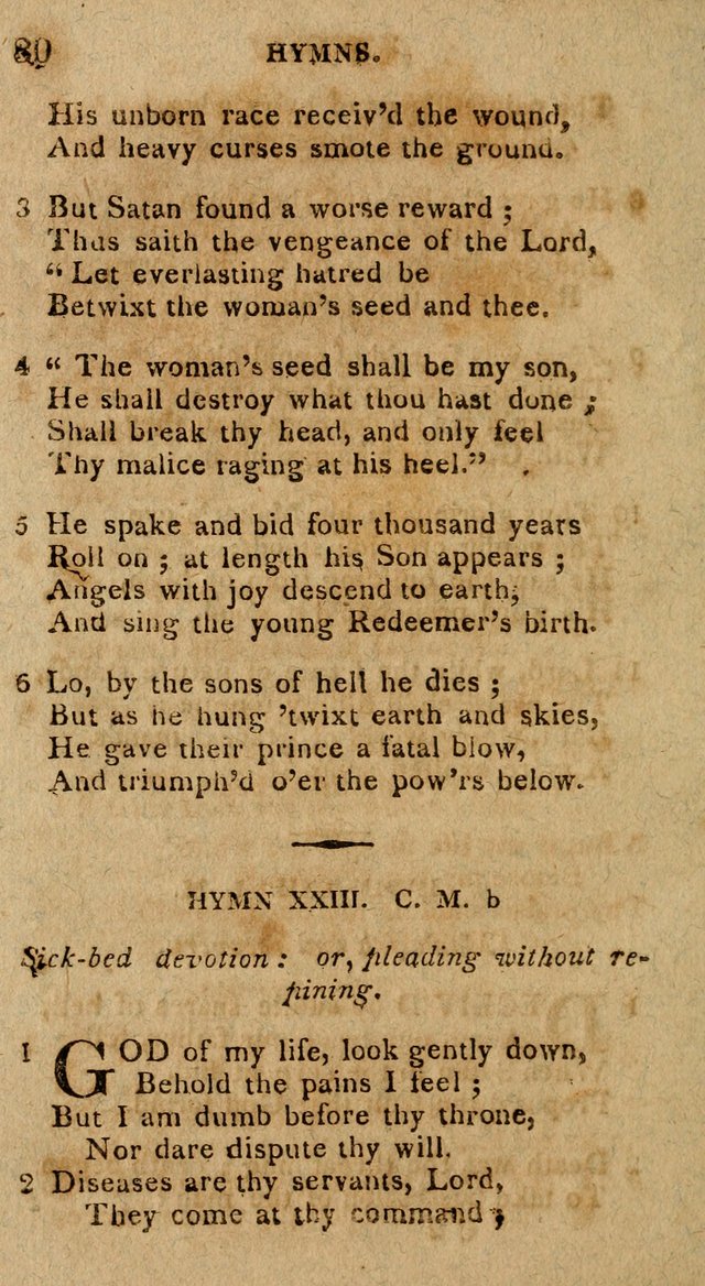 The Gospel Hymn Book: being a selection of hymns, composed by different authors designed for the use of the church universal and adapted to public and private devotion page 30