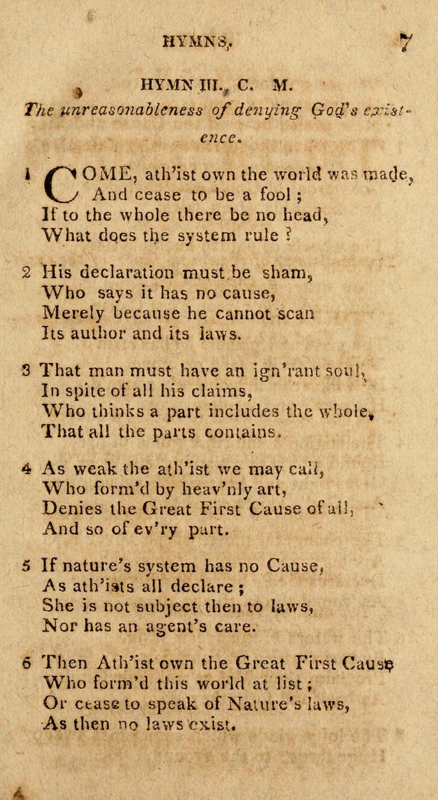 The Gospel Hymn Book: being a selection of hymns, composed by different authors designed for the use of the church universal and adapted to public and private devotion page 7