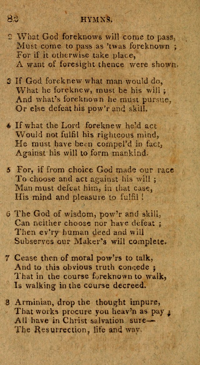 The Gospel Hymn Book: being a selection of hymns, composed by different authors designed for the use of the church universal and adapted to public and private devotion page 82