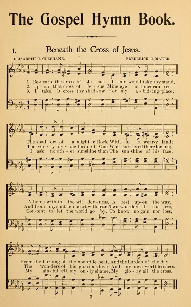 The Gospel Hymn Book: a collection of new and standard hymns for Sunday Schools, Young People