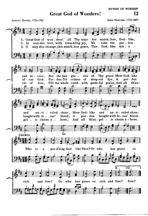 Great Hymns of the Faith page 14