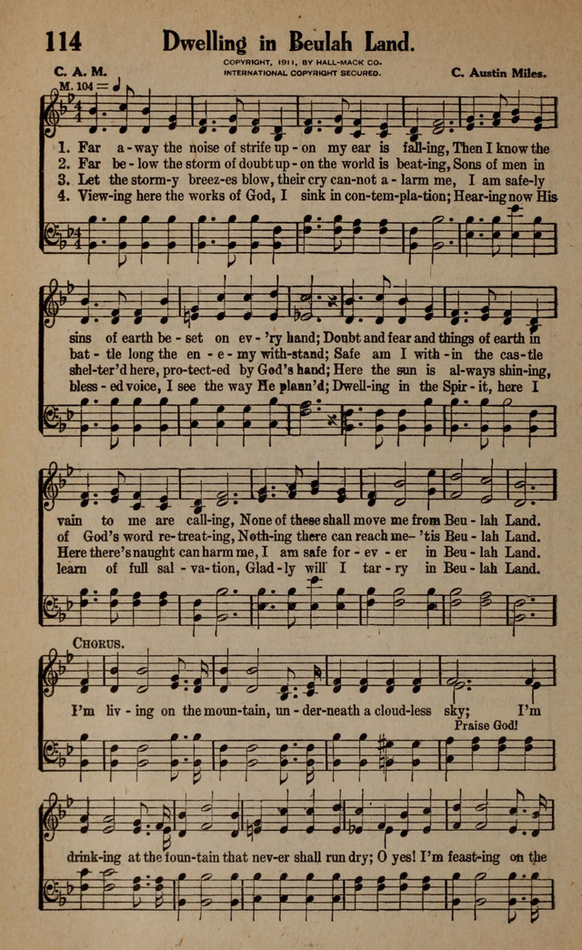 Gospel Hymns and Songs: for the Church, Sunday School and Evangelistic Services page 114