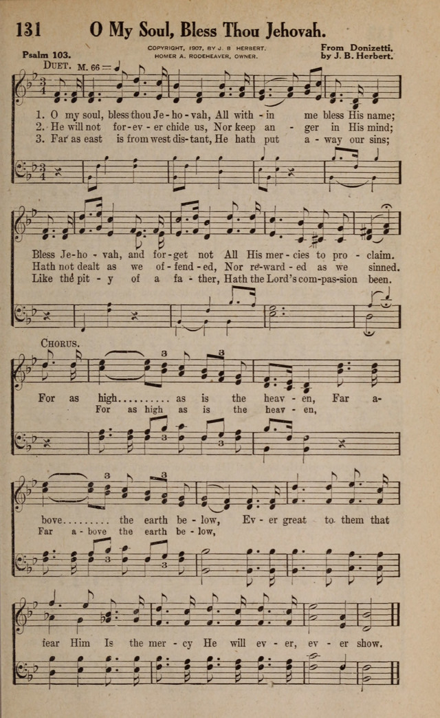 Gospel Hymns and Songs: for the Church, Sunday School and Evangelistic Services page 131