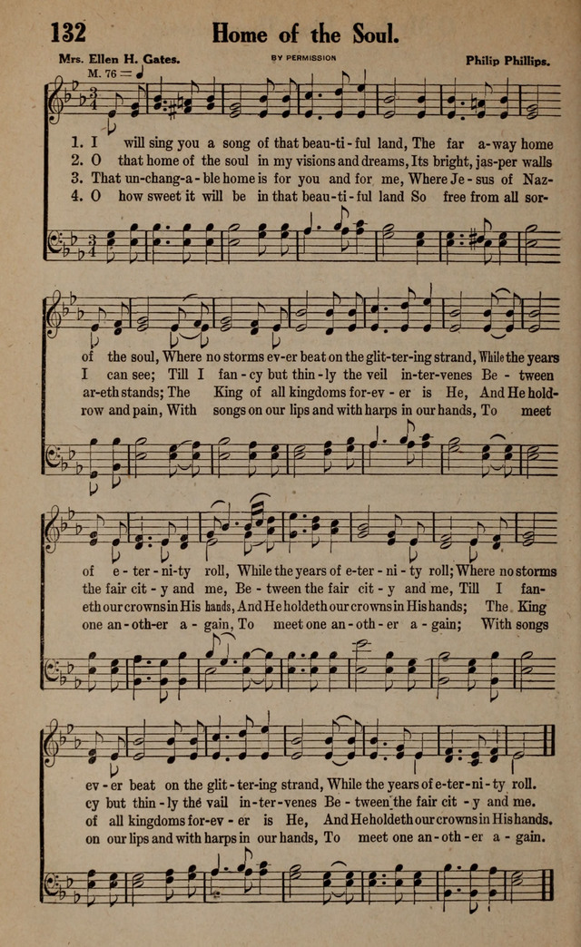 Gospel Hymns and Songs: for the Church, Sunday School and Evangelistic Services page 132