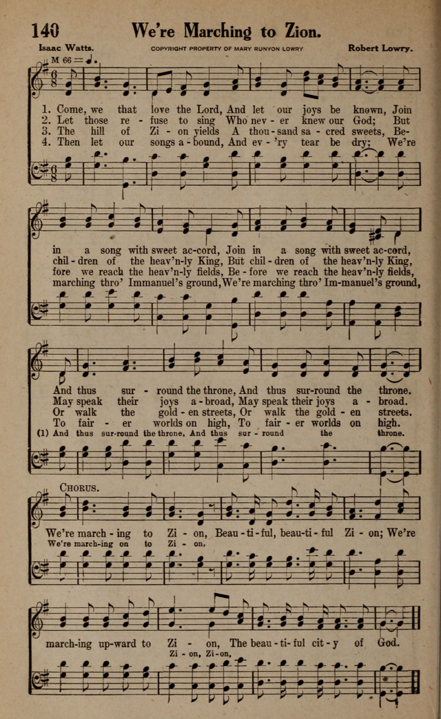 Gospel Hymns and Songs: for the Church, Sunday School and Evangelistic Services page 140