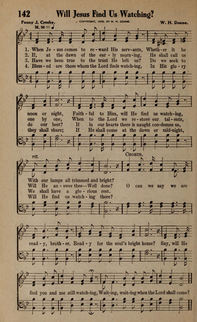 Gospel Hymns and Songs: for the Church, Sunday School and Evangelistic Services page 142