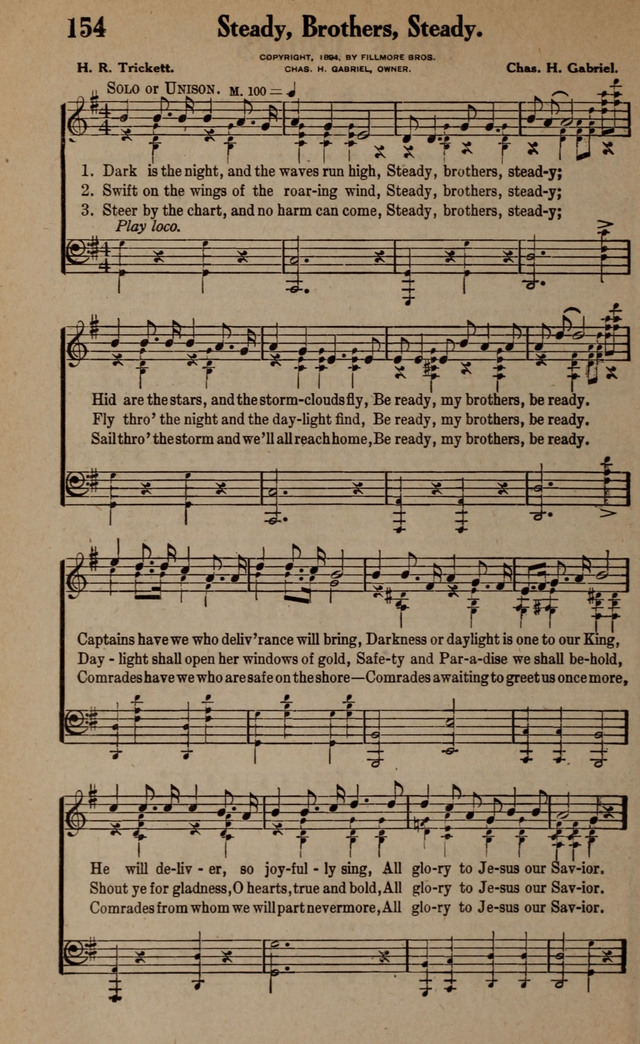 Gospel Hymns and Songs: for the Church, Sunday School and Evangelistic Services page 154