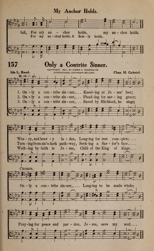 Gospel Hymns and Songs: for the Church, Sunday School and Evangelistic Services page 157