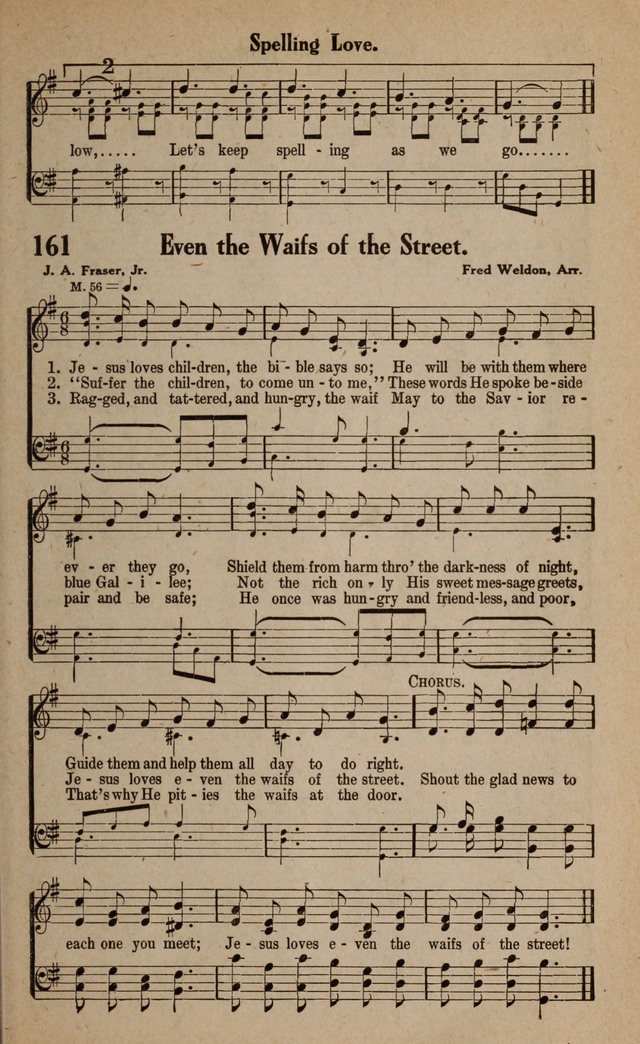 Gospel Hymns and Songs: for the Church, Sunday School and Evangelistic Services page 161