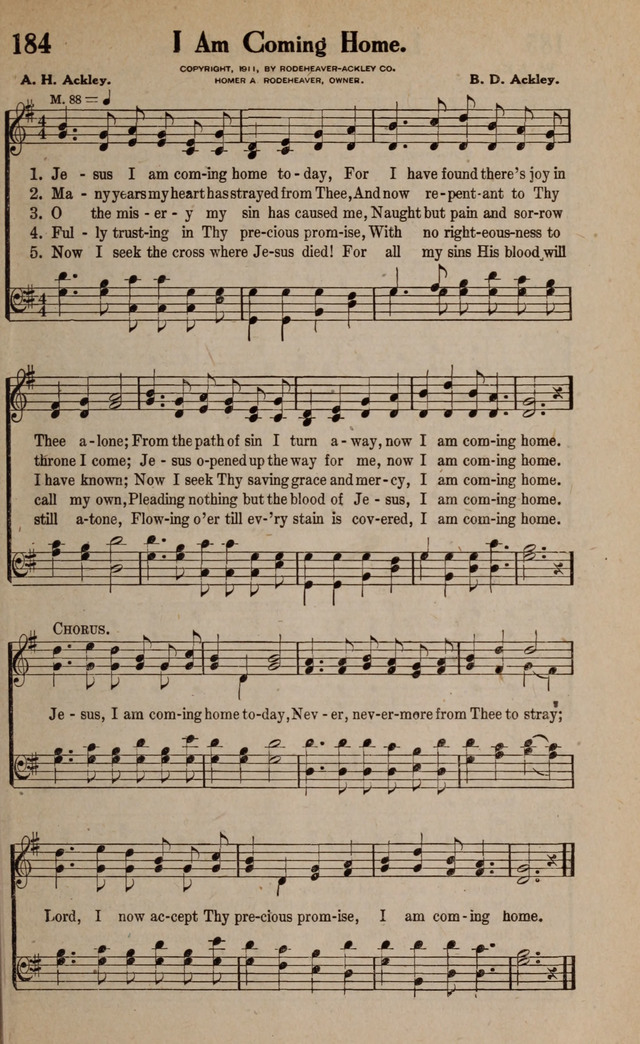 Gospel Hymns and Songs: for the Church, Sunday School and Evangelistic Services page 191