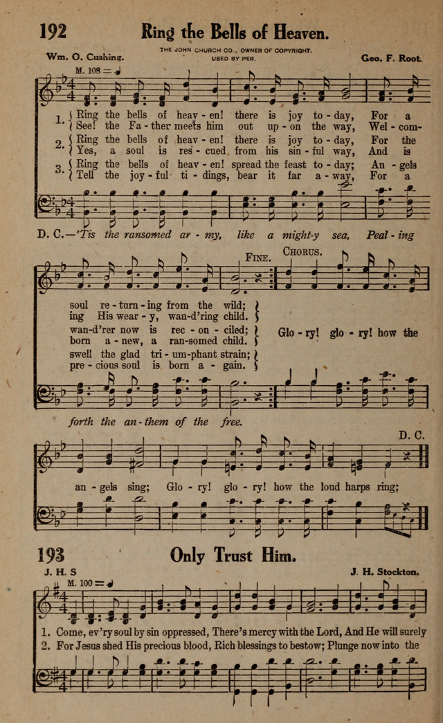 Gospel Hymns and Songs: for the Church, Sunday School and Evangelistic Services page 198